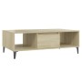 Mesa de centro madera contrachapada color roble 103,5x60x35 cm de vidaXL, Mesas de centro - Ref: Foro24-806025, Precio: 45,12...