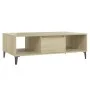 Mesa de centro madera contrachapada color roble 103,5x60x35 cm de vidaXL, Mesas de centro - Ref: Foro24-806025, Precio: 45,12...
