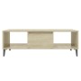 Mesa de centro madera contrachapada color roble 103,5x60x35 cm de vidaXL, Mesas de centro - Ref: Foro24-806025, Precio: 45,12...