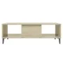 Mesa de centro madera contrachapada color roble 103,5x60x35 cm de vidaXL, Mesas de centro - Ref: Foro24-806025, Precio: 45,12...