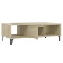 Mesa de centro madera contrachapada color roble 103,5x60x35 cm de vidaXL, Mesas de centro - Ref: Foro24-806025, Precio: 45,12...