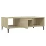 Mesa de centro madera contrachapada color roble 103,5x60x35 cm de vidaXL, Mesas de centro - Ref: Foro24-806025, Precio: 45,12...