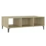 Mesa de centro madera contrachapada color roble 103,5x60x35 cm de vidaXL, Mesas de centro - Ref: Foro24-806025, Precio: 45,12...