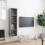 Estantería/mueble para TV gris hormigón 143x30x36 cm en Estanterías | Comprar online en Foru.es