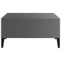 Mesa de centro madera contrachapada gris brillante 60x60x30 cm de vidaXL, Mesas de centro - Ref: Foro24-805994, Precio: 48,45...