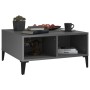 Mesa de centro madera contrachapada gris brillante 60x60x30 cm de vidaXL, Mesas de centro - Ref: Foro24-805994, Precio: 48,45...