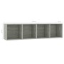 Estantería/mueble para TV gris hormigón 143x30x36 cm en Estanterías | Comprar online en Foru.es