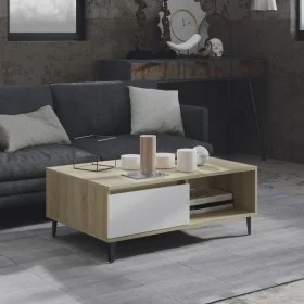 White and oak plywood coffee table 90x60x35 cm by vidaXL, Coffee table - Ref: Foro24-806009, Price: 64,49 €, Discount: %