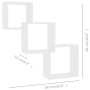 Estante de pared de cubo de madera contrachapada 68x15x68 cm en Estanterías | Comprar online en Foru.es