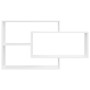 Estantes de pared de madera contrachapada blanco 104x20x58,5 cm en Estanterías | Comprar online en Foru.es