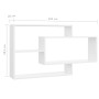 Estantes de pared de madera contrachapada blanco 104x20x58,5 cm en Estanterías | Comprar online en Foru.es