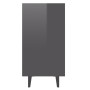 Aparador de madera contrachapada gris brillante 103,5x35x70 cm de vidaXL, Aparadores - Ref: Foro24-806048, Precio: 64,65 €, D...