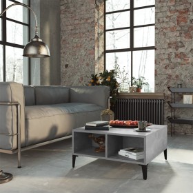 Mesa de centro madera contrachapada gris hormigón 60x60x30 cm de vidaXL, Mesas de centro - Ref: Foro24-805990, Precio: 39,55 ...