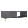 Couchtisch Sperrholz glänzend grau 90x60x35 cm von vidaXL, Couchtisch - Ref: Foro24-806003, Preis: 68,85 €, Rabatt: %
