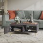 Mesa de centro madera contrachapada gris brillante 90x60x35 cm de vidaXL, Mesas de centro - Ref: Foro24-806003, Precio: 70,19...