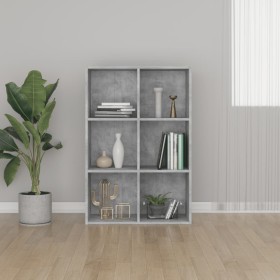Estantería/Aparador madera ingeniería gris hormigón 66x30x98 cm en Librerías y estanterías | Comprar online en Foru.es