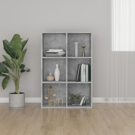 Estantería/Aparador madera ingeniería gris hormigón 66x30x98 cm en Librerías y estanterías | Comprar online en Foru.es