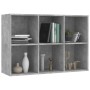 Estantería/Aparador madera ingeniería gris hormigón 66x30x98 cm en Librerías y estanterías | Comprar online en Foru.es