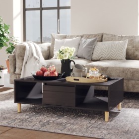 Mesa de centro madera contrachapada gris brillo 103,5x60x35 cm de vidaXL, Mesas de centro - Ref: Foro24-806021, Precio: 62,15...