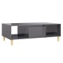 Mesa de centro madera contrachapada gris brillo 103,5x60x35 cm de vidaXL, Mesas de centro - Ref: Foro24-806021, Precio: 62,15...