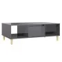 Mesa de centro madera contrachapada gris brillo 103,5x60x35 cm de vidaXL, Mesas de centro - Ref: Foro24-806021, Precio: 61,55...