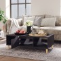 Mesa de centro madera contrachapada gris brillo 103,5x60x35 cm de vidaXL, Mesas de centro - Ref: Foro24-806021, Precio: 62,15...