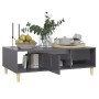 Mesa de centro madera contrachapada gris brillo 103,5x60x35 cm de vidaXL, Mesas de centro - Ref: Foro24-806021, Precio: 62,15...