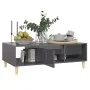 Mesa de centro madera contrachapada gris brillo 103,5x60x35 cm de vidaXL, Mesas de centro - Ref: Foro24-806021, Precio: 61,55...