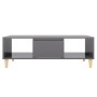 Mesa de centro madera contrachapada gris brillo 103,5x60x35 cm de vidaXL, Mesas de centro - Ref: Foro24-806021, Precio: 62,15...