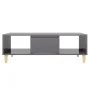 Mesa de centro madera contrachapada gris brillo 103,5x60x35 cm de vidaXL, Mesas de centro - Ref: Foro24-806021, Precio: 61,55...