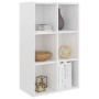 Estantería/Aparador madera ingeniería blanco brillo 66x30x98 cm en Librerías y estanterías | Comprar online en Foru.es