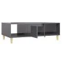 Mesa de centro madera contrachapada gris brillo 103,5x60x35 cm de vidaXL, Mesas de centro - Ref: Foro24-806021, Precio: 61,55...