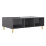 Mesa de centro madera contrachapada gris brillo 103,5x60x35 cm de vidaXL, Mesas de centro - Ref: Foro24-806021, Precio: 62,15...