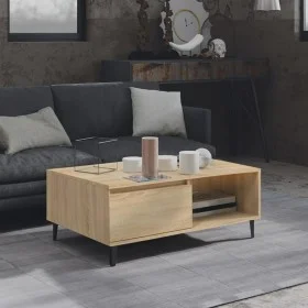 Oak-colored plywood coffee table 90x60x35 cm by vidaXL, Coffee table - Ref: Foro24-806007, Price: 68,46 €, Discount: %