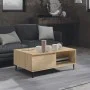 Mesa de centro madera contrachapada color roble 90x60x35 cm de vidaXL, Mesas de centro - Ref: Foro24-806007, Precio: 68,46 €,...