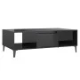 Mesa de centro madera contrachapada negro brillo 103,5x60x35cm de vidaXL, Mesas de centro - Ref: Foro24-806029, Precio: 53,34...