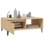 Mesa de centro madera contrachapada color roble 90x60x35 cm de vidaXL, Mesas de centro - Ref: Foro24-806007, Precio: 68,46 €,...