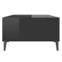 Mesa de centro madera contrachapada negro brillo 103,5x60x35cm de vidaXL, Mesas de centro - Ref: Foro24-806029, Precio: 53,34...