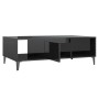 Mesa de centro madera contrachapada negro brillo 103,5x60x35cm de vidaXL, Mesas de centro - Ref: Foro24-806029, Precio: 63,36...