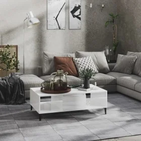 Glossy white plywood coffee table 103.5x60x35cm by vidaXL, Coffee table - Ref: Foro24-806028, Price: 55,89 €, Discount: %