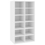 Mueble zapatero de madera contrachapada blanco 54x34x100,5 cm en Zapateros y organizadores de calzado | Comprar online en Foru.e