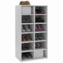 Zapatero de madera contrachapada gris hormigón 54x34x100,5 cm en Zapateros y organizadores de calzado | Comprar online en Foru.e