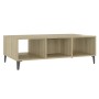 Mesa de centro madera contrachapada blanco roble 103,5x60x35cm de vidaXL, Mesas de centro - Ref: Foro24-806027, Precio: 49,21...