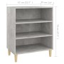 Aparador de madera contrachapada gris hormigón 57x35x70 cm de vidaXL, Aparadores - Ref: Foro24-806053, Precio: 43,52 €, Descu...