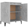 Aparador de madera contrachapada gris hormigón 60x35x70 cm de vidaXL, Aparadores - Ref: Foro24-806080, Precio: 60,48 €, Descu...