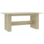 Mesa de comedor madera de ingeniería roble Sonoma 180x90x76 cm en Mesas de comedor | Comprar online en Foru.es