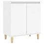 Aparador con patas madera contrachapada blanco 60x35x70 cm de vidaXL, Aparadores - Ref: Foro24-806067, Precio: 73,51 €, Descu...