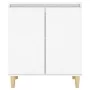 Aparador con patas madera contrachapada blanco 60x35x70 cm de vidaXL, Aparadores - Ref: Foro24-806067, Precio: 73,51 €, Descu...