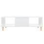 Mesa de centro madera contrachapada blanco brillo 103,5x60x35cm de vidaXL, Mesas de centro - Ref: Foro24-806019, Precio: 76,8...