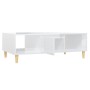 Mesa de centro madera contrachapada blanco brillo 103,5x60x35cm de vidaXL, Mesas de centro - Ref: Foro24-806019, Precio: 76,8...